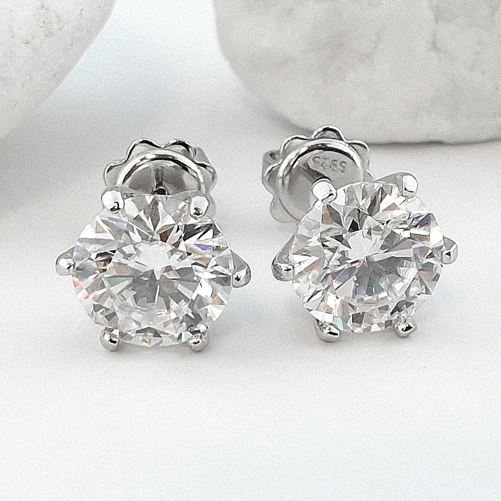 Moissanite Ring and Earrings