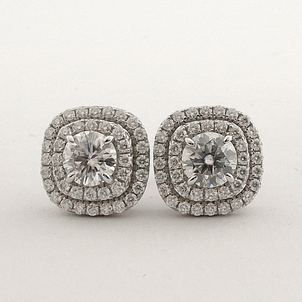 Moissanite Ring and Earrings