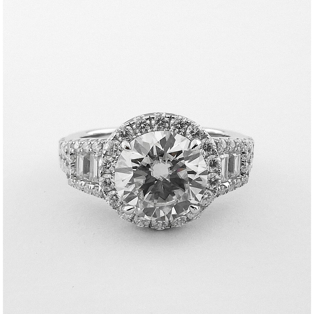 2ctw Moissanite Engagement Ring 925 Silver