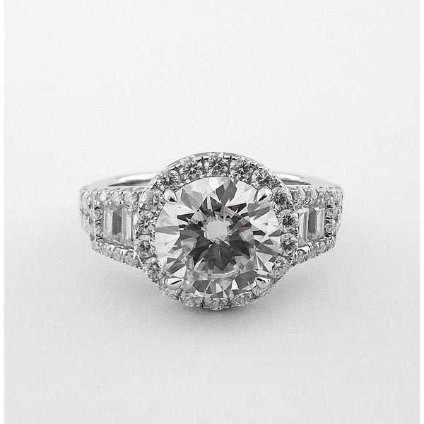 2ctw Moissanite Engagement Ring 925 Silver