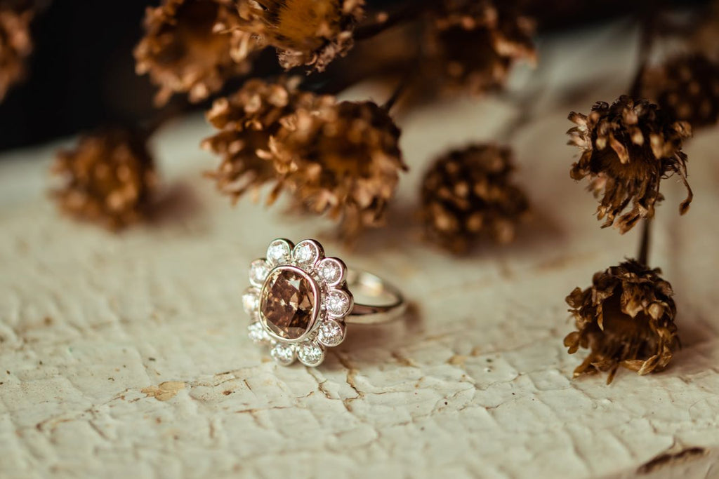 Gold Fancy Light Brown Diamond Ring