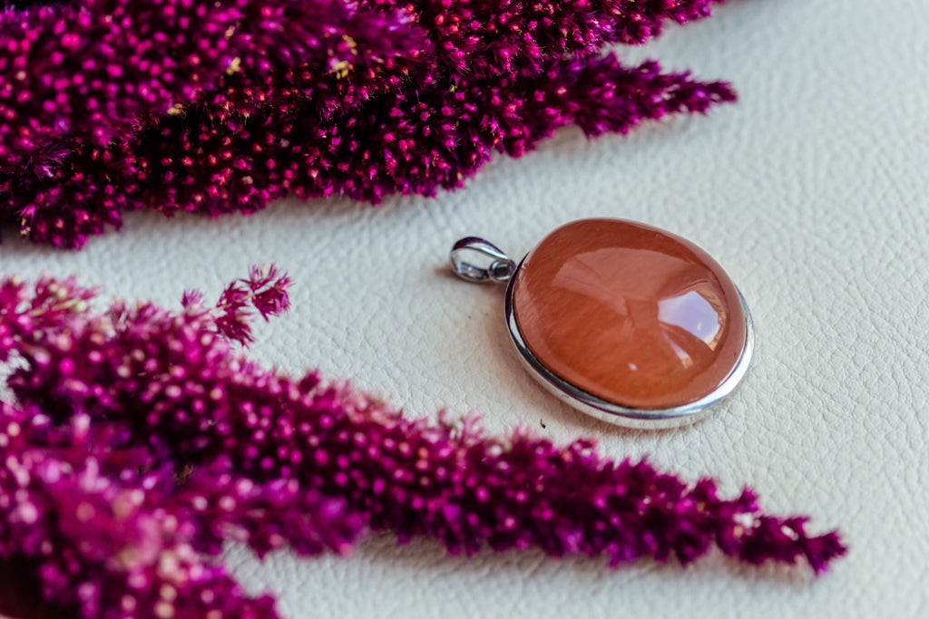 Silver 925 Pendant with Natural Rutile quartz