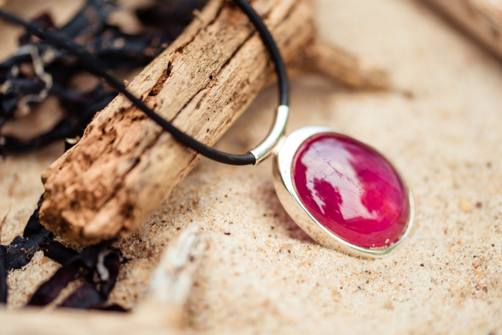 Silver Ruby Pendant
